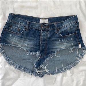 One Teaspoon Dark wash shorts size 27